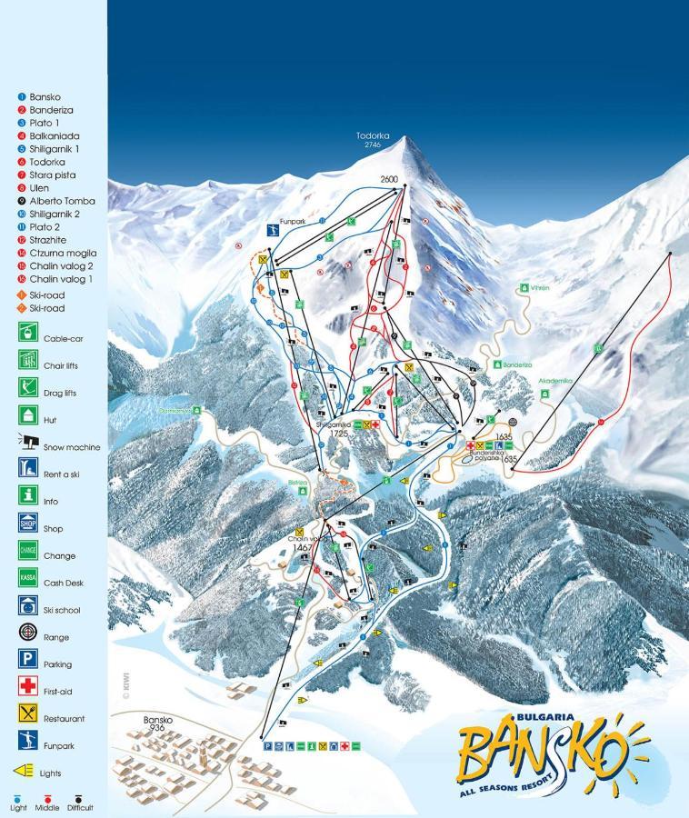 Aspen Ski And Golf Resort Банско Экстерьер фото