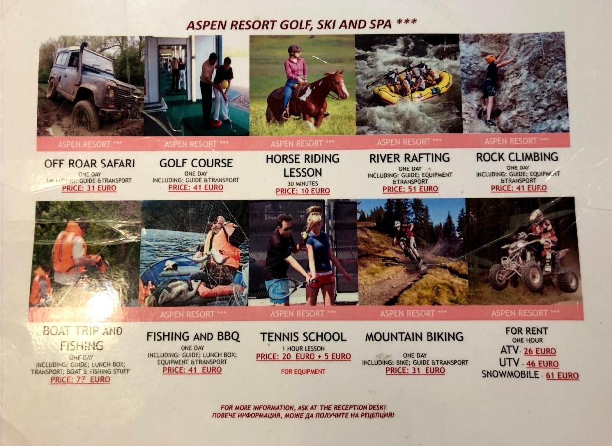Aspen Ski And Golf Resort Банско Экстерьер фото